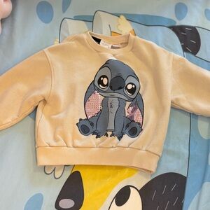 Zara Kids Tan Sweatshirt with Stitch Character, from Disney !